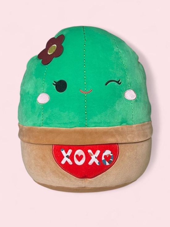 Squishmallows Other - BOGO FREE ✨ Squishmallows Shandi Cactus 12” Valentine Plush VGUC Kawaii
